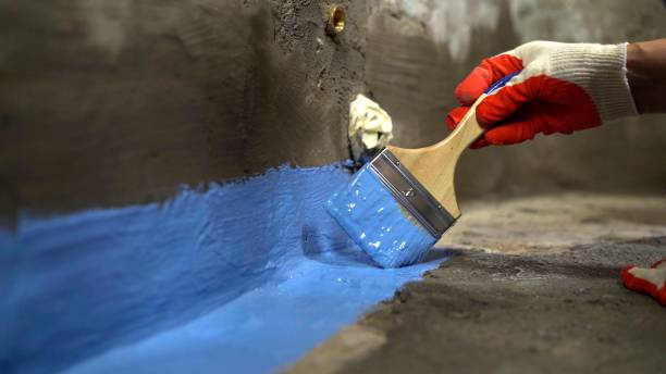 Commercial Waterproofing project at a Sweetser, IN business property by SJ Waterproofing Pros